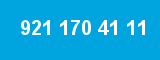 921 170 41 11 921 170 41 11
